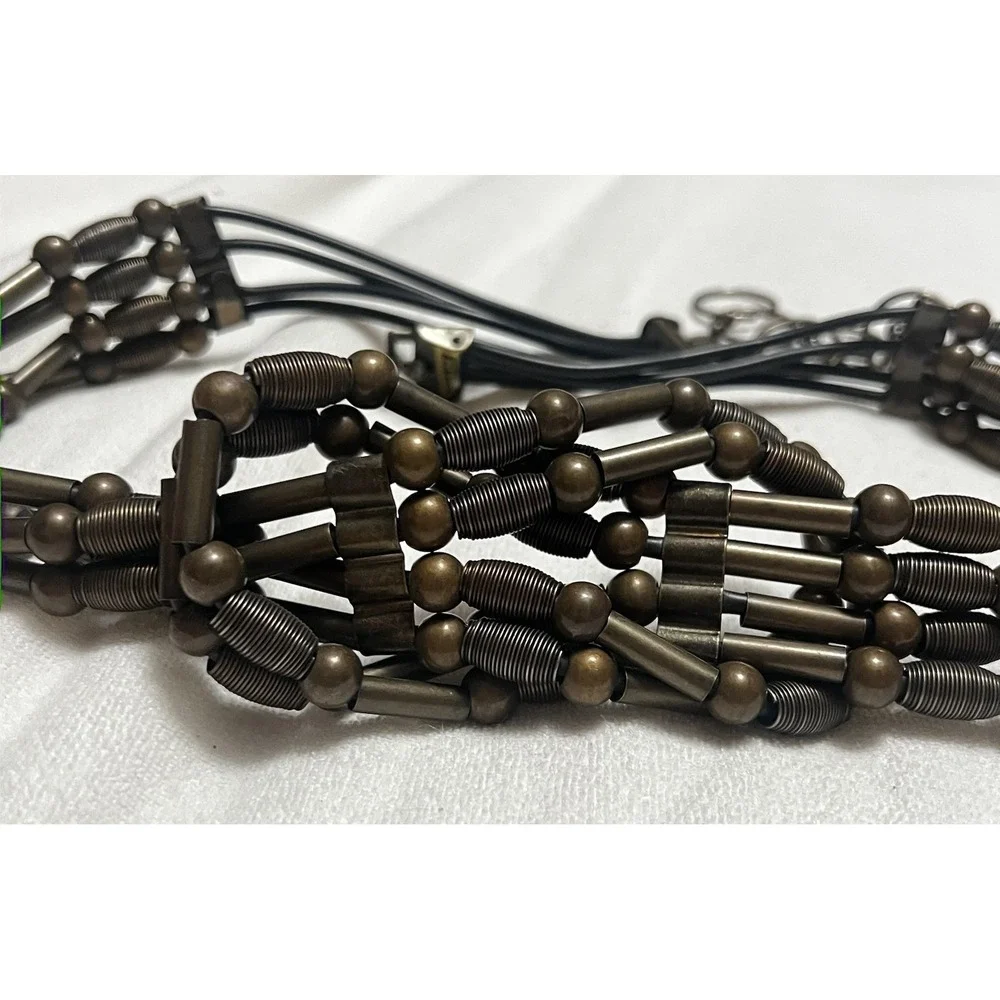 Women's Bohemian Style Multi‎ Strand Adjustable Belt With Beads & Springs